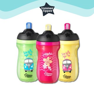 Tommee Tippee Active Straw Cup 12m+ แก้วหัดดื่ม ถ้วยหัดดื่ม เก็บความเย็น ทอมมี ทิปปี้  แบบหลอดดูด ของแท้