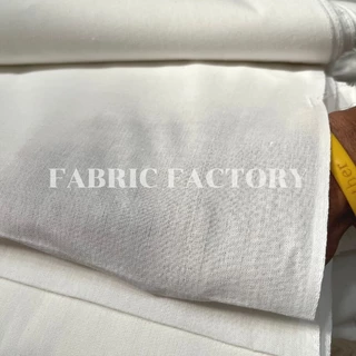 FabricFactory ผ้าดิบยกพับ 20 หลา ผ้าดิบ 11ปอนด์ สีขาว ผ้าบริจาค หน้า 91ซม. ราคาโรงงาน