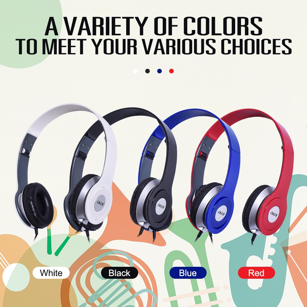 🆕มาใหม่ 🚀ส่งเร็ว🚀 OKER SM-350 STEREO HEADPHONE หูฟัง สมอลล์ทอล์ค แบบ1แจ็ค 3.5mm 3ขีด มีไมค์ในตัว คุยมือถือได้  Smalltalk