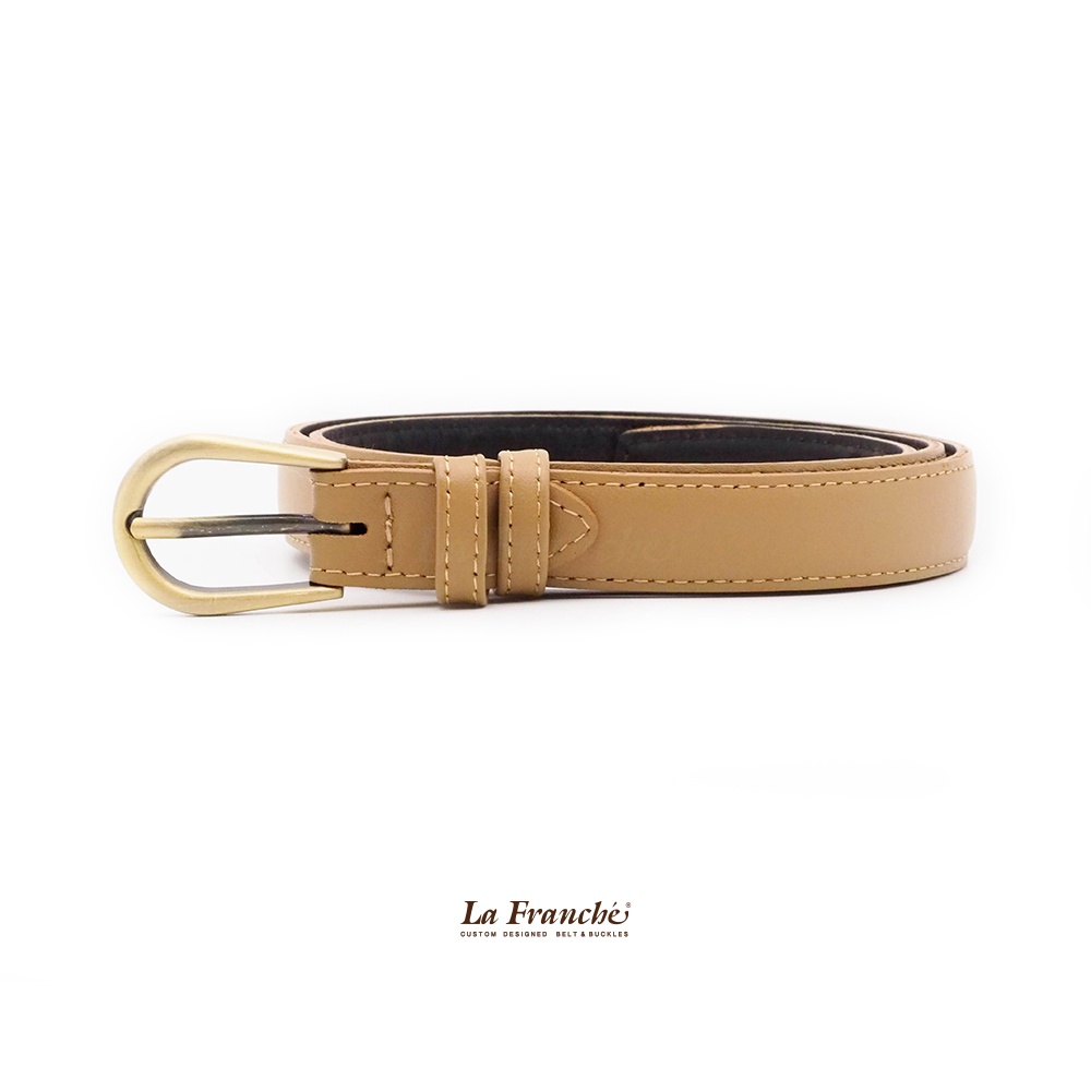 La Franche حزام جلد بقري نابا بيج مع إبزيم