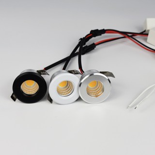 ไฟเพดาน LED COB 3W 220V ขนาดเล็ก หรี่แสงได้ สําหรับบ้าน ตู้โชว์ ตู้เสื้อผ้า โรงแรม