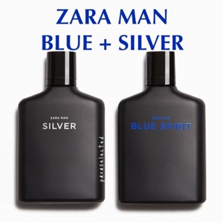 ZARA MAN BLUE SPIRIT + SILVER แพคคู่