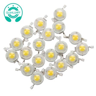 หลอดไฟ LED 2 Pin SMD 1W 3-3.2V สีวอร์มไวท์ 20 ชิ้น