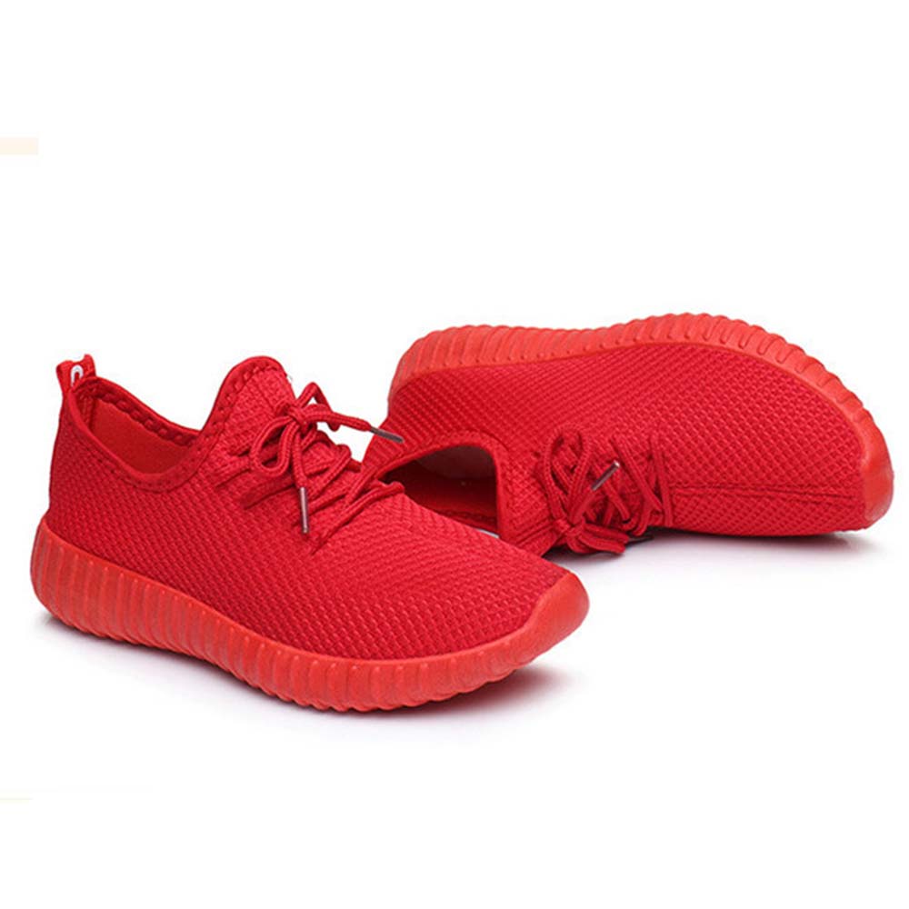 รองเท้าผ้าใบ ทรงสปอร์ต ผ้านิ่ม 2 สี ดำ/แดง มี 6 ไซส์