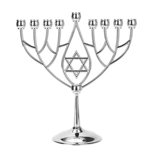 Brtagg Hanukkah Menorah, Star of David - เชิงเทียน 9 กิ่ง