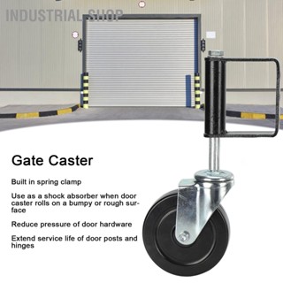 Industrial Shop ล้อยาง แบบสปริง 3 รู 5 นิ้ว ไร้เสียง สําหรับประตู