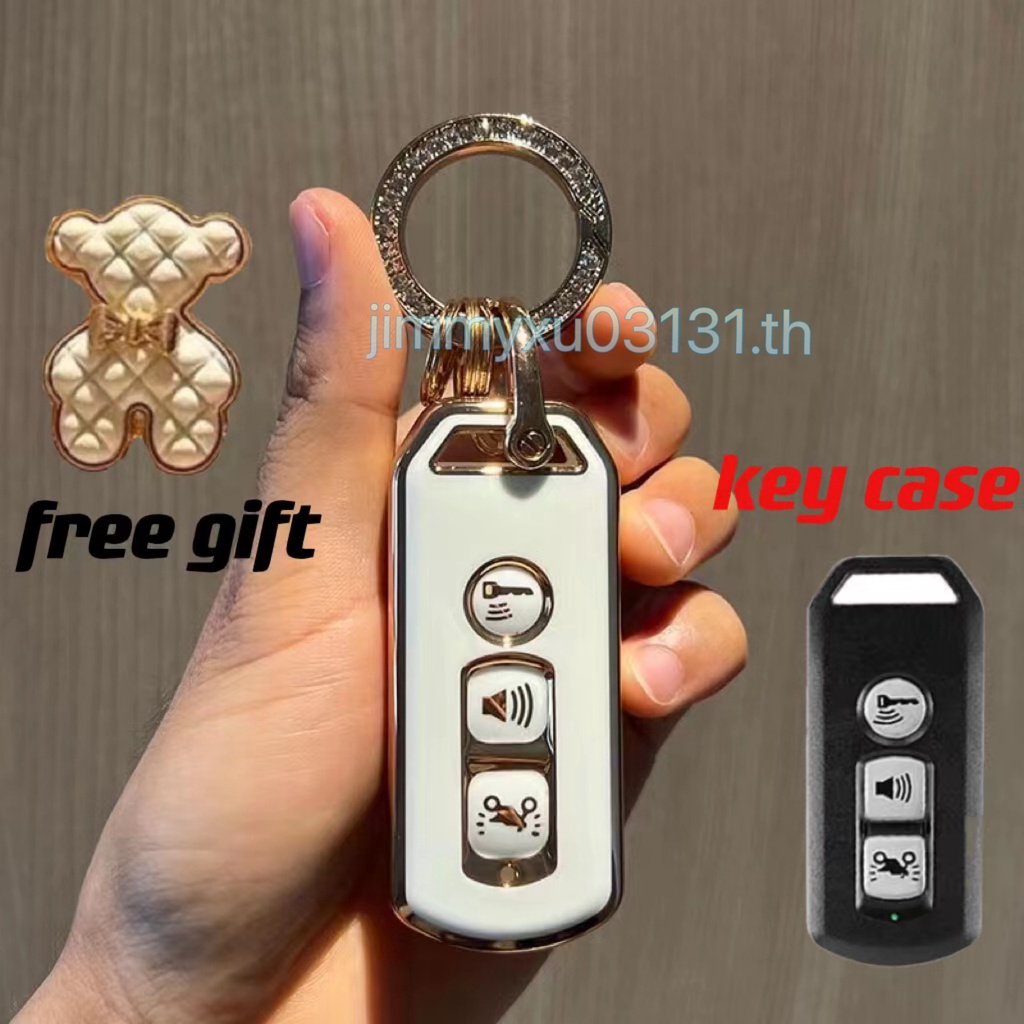 เคสกุญแจรถจักรยานยนต์ TPU ทรงวงรี ลายสก๊อต สําหรับ honda PCX 150 SH 125 150 ADV 150 2016-2020 Super 