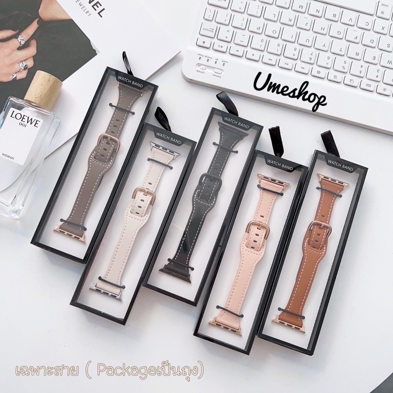 สายนาฬิกา smart watch 11 10 9 ultra 8 se 7 6 Se 5 4 แบบ หนัง งานใหม่ สาย size 38/40/41/42/44/45/46mm สายแอปเปิ้ลวอช