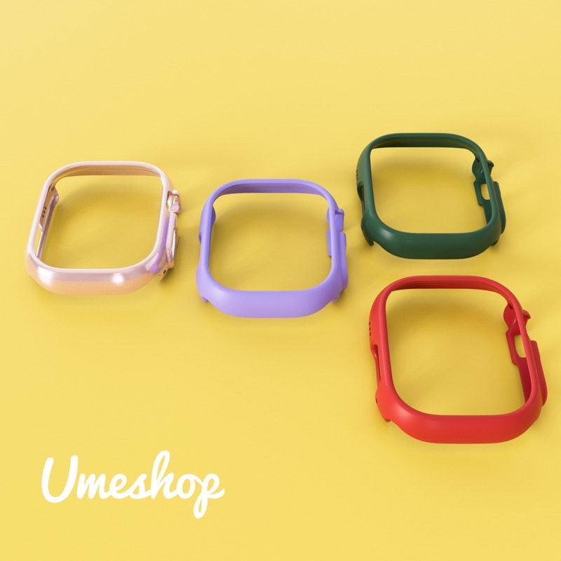 เคสกันชน กรอบ PC แบบแข็ง ไม่มีตัวป้องกันหน้าจอ สําหรับ Apple Watch Series 8 Ultra 49 มม.