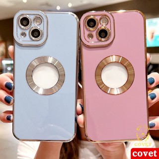 COVET เคสใส สำหรับ เคสกันกระแทก เคสไอโฟน11 เคสกันกระแทก เคสซิลิโคน เคสโทรศัพท์มือถือ ชุบไฟฟ้า กันกระแทก สีพื้น สําหรับ iPhone 14 13 12 11 Pro MAX X XS MAX XR 7 8 Plus SE 2020