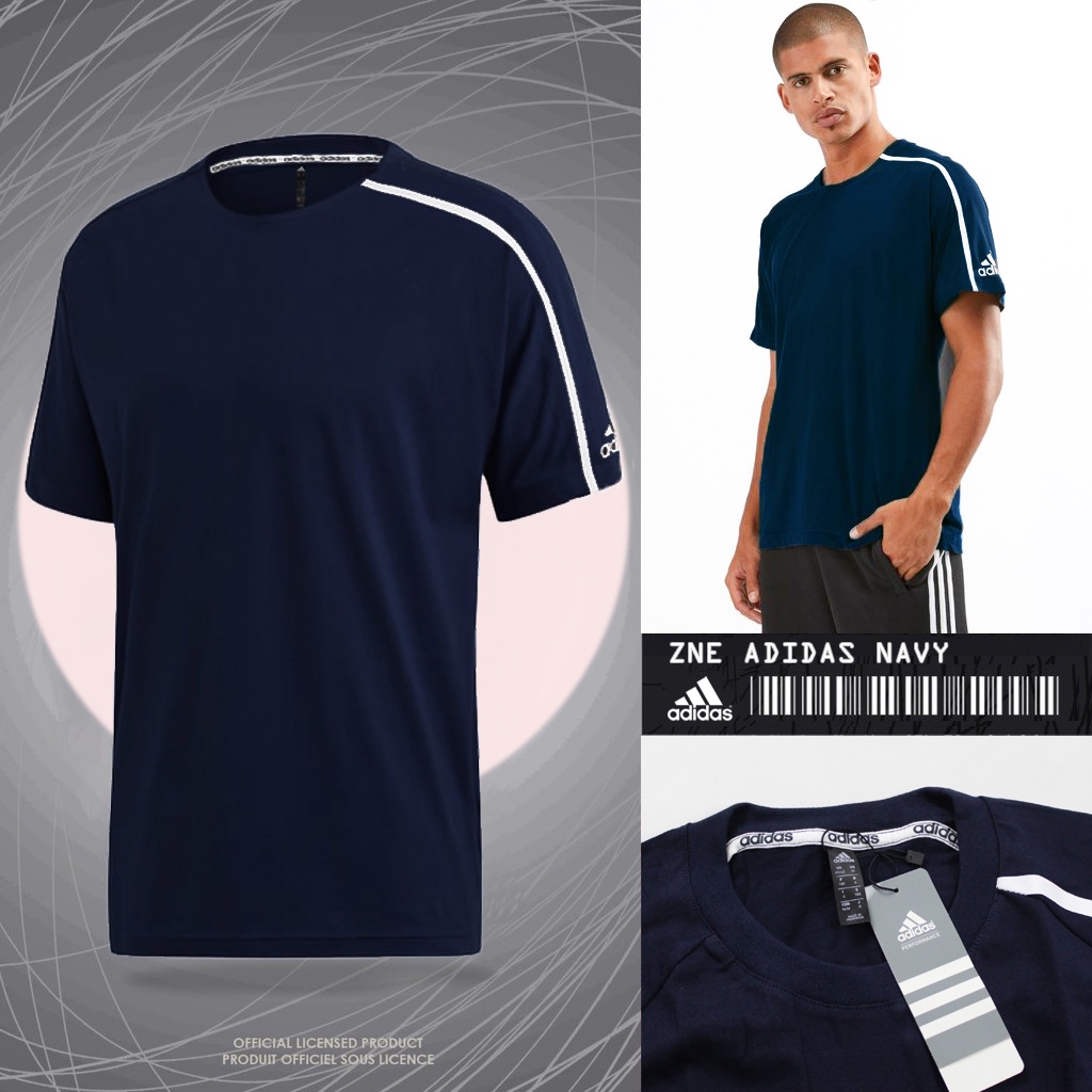 เสื้อยืดadidas ZNE NAVY | Kaosadidas ZNE แขนสั้นผู้ชาย เกรด ORIGINAL | เสื้อยืด SPORTY พรีเมี่ยม | เ