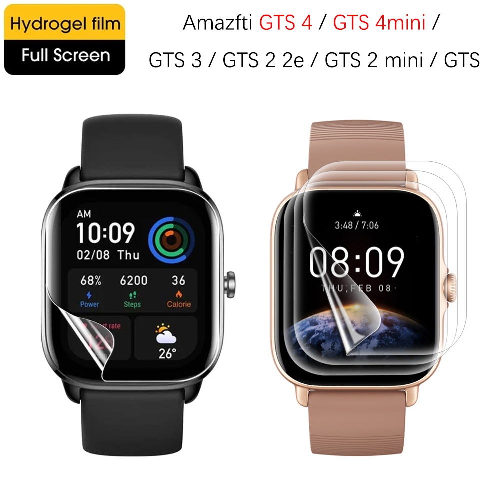 สําหรับ Amazfit GTS 4 4mini ฟิล์มกันรอยหน้าจอ TPU แบบบางพิเศษ ป้องกันการระเบิด สําหรับ Xiaomi Huami Amazfit GTS 3/ 2 / 2e / 2mini Smart Watch