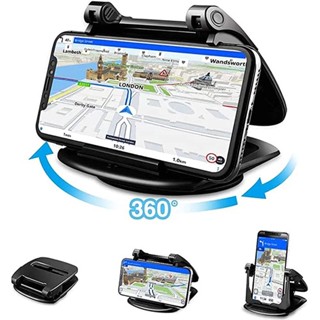 ที่วางโทรศัพท์มือถือ GPS 4.0 ถึง 6.5 นิ้ว หมุนได้ 360 องศา กันลื่น สําหรับติดรถยนต์