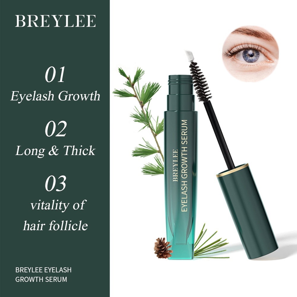 BREYLEE ปลูกขนตา วางแผน Eyelash Growth Serum 3ml เซรั่มบํารุงขนตา เซรั่มขนตา ช่วยเร่งความยาวของขนตา ขนาด 3 มล.
