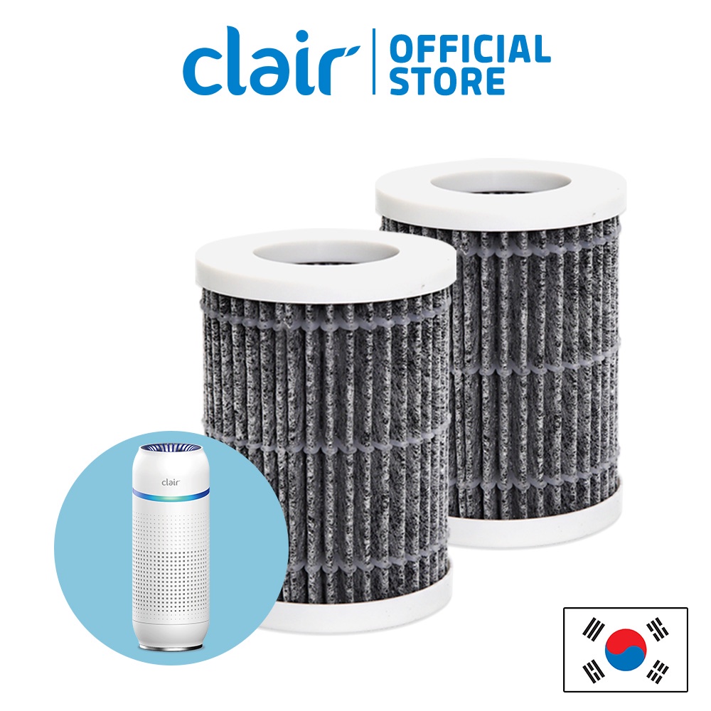 ตัวกรอง HEPA ทดแทนสําหรับเครื่องฟอกอากาศแบบพกพา CLAIR B3S (2 ชิ้น)