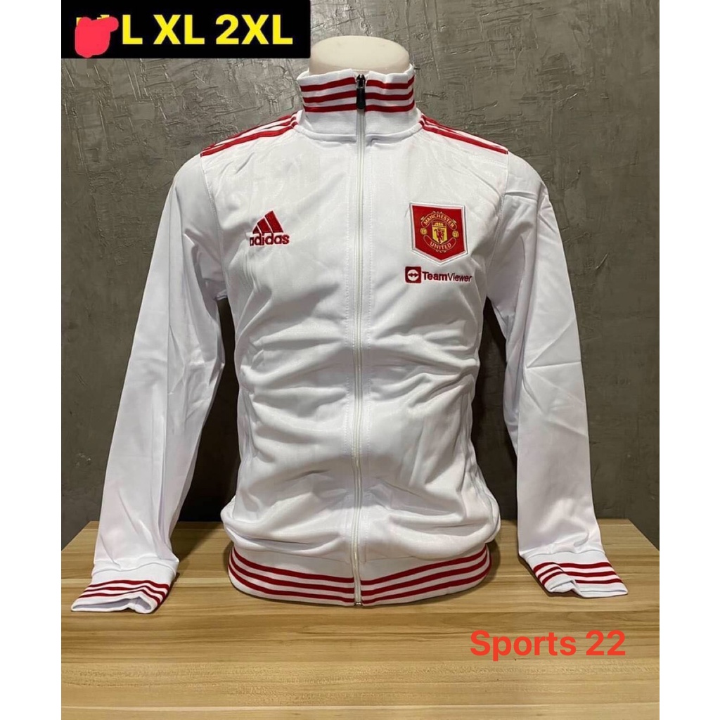 เสื้อแจ็คเก็ตแขนยาว แมนยู  2022/2023 เสื้อสโมสรแขนยาว เสื้อวอร์มแมนยู สีขาว สีดํา สีแดง