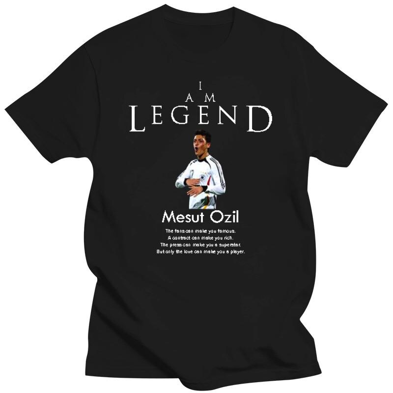 ใหม่ Mesut Ozil เยอรมนี Legend Soccerer Futbol เสื้อยืด2017 2022ผ้าฝ้าย100% คุณภาพสูง Top Tee เสื้อแ
