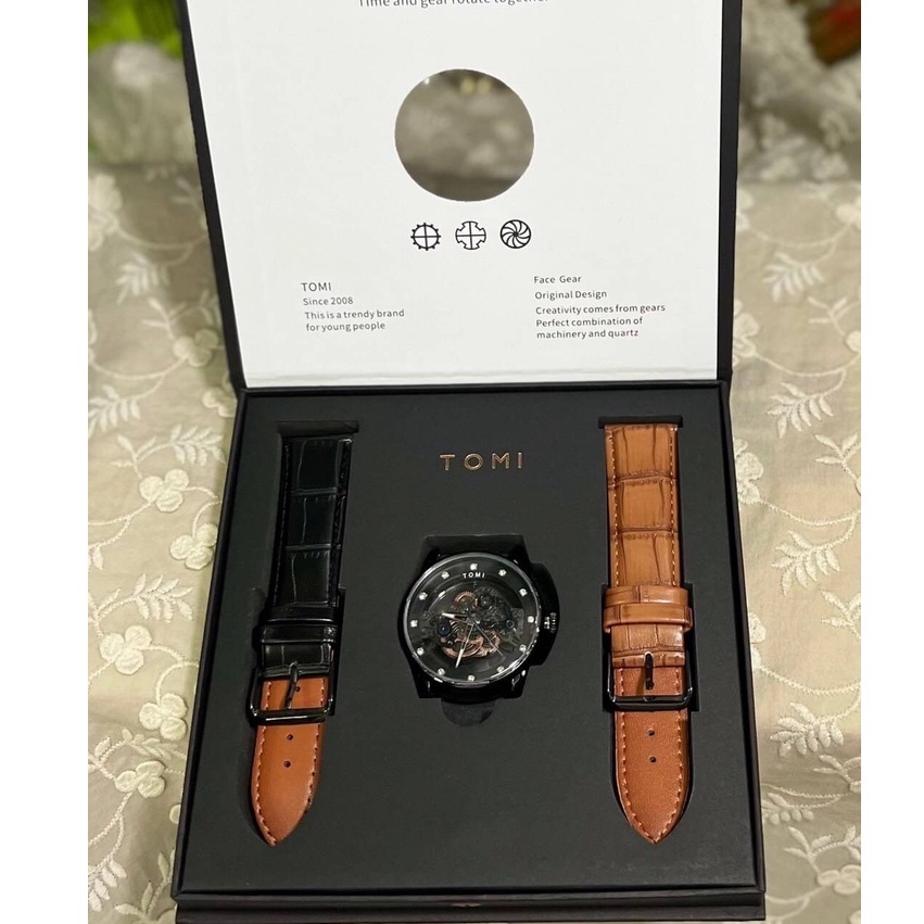 TM-1106 นาฬิกาข้อมือ Tomi พร้อมกล่อง นาฬิกาผู้ชาย มีเก็บเงินปลายทาง