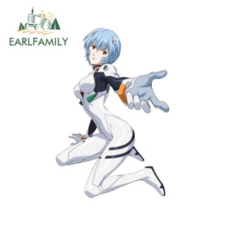 Earlfamily สติกเกอร์ ลายอนิเมะ Rei Ayanami Campervan Graffiti ขนาด 13 ซม. x 8.7 ม. สําหรับติดตกแต่งรถยนต์ รถจักรยานยนต์