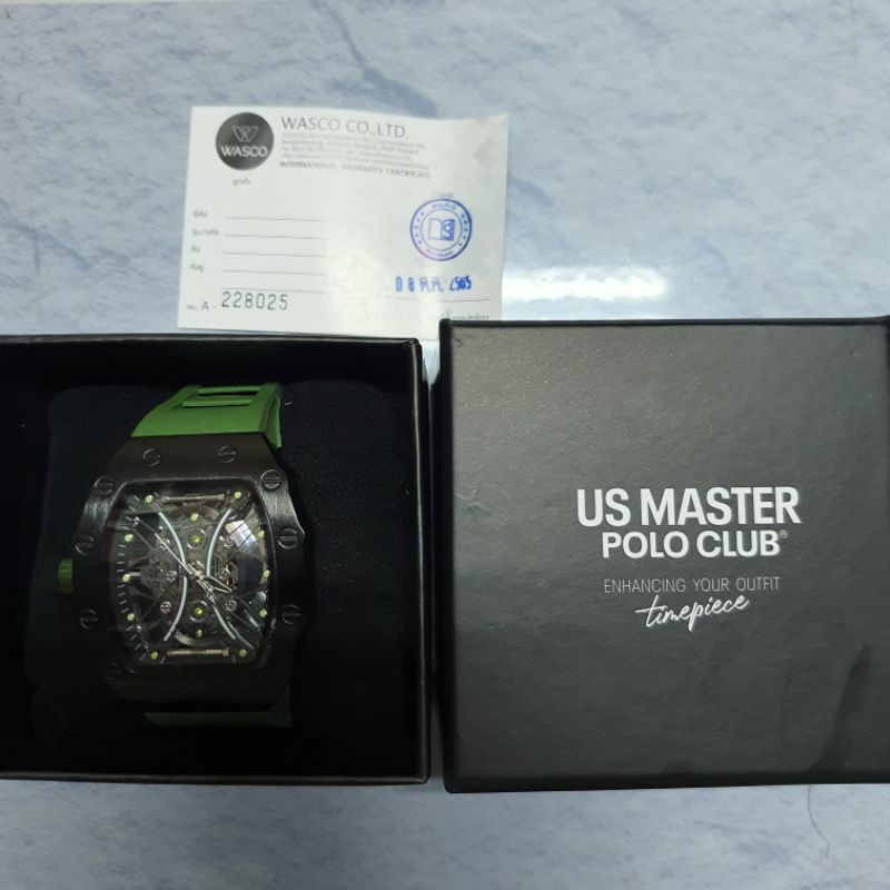 นาฬิกา US Master Polo Club watch Special Edition หน้า RM ของแท้มือหนึ่ง ซีลเดิม