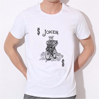 เสื้อยืดแขนสั้นลําลอง พิมพ์ลายแบทแมน The Joker สไตล์ฮิปฮอป แฟชั่นสําหรับผู้ชาย