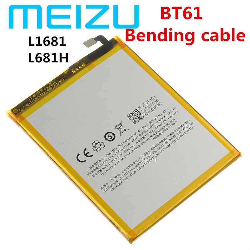 Meizu 100% Original 4000mAh BT61 Battery For Meizu M3 Note L681 L681H M681 M681H Phone Latest Produc
