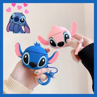 เคสหูฟังบลูทูธไร้สาย ซิลิโคนนิ่ม ลายการ์ตูน Stitch น่ารัก สําหรับ Apple Airpods Pro 2 Case 3 1