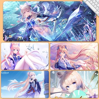 Sangonomiya Kokomi mouse pad Genshin Impact game Raiden Shogun shadow Mermaid pad Lumine custom small rubber cushion Anime cute Deep Sea ACGN personality animation water element cool Large keyboard pad