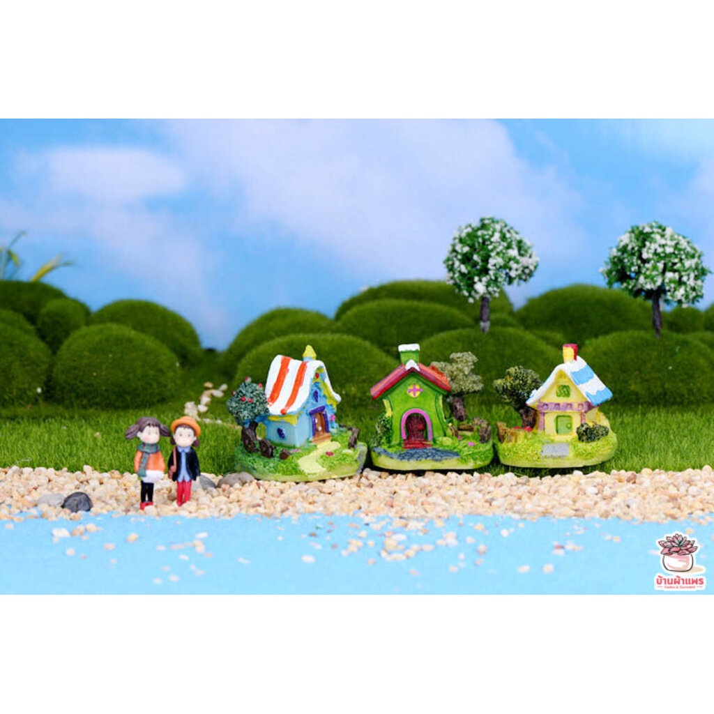 หมู่บ้านหรรษา ตุ๊กตาจิ๋ว โมเดลจิ๋ว แต่งสวน ตุ๊กตาแต่งสวนจิ๋ว - รูปที่ 6