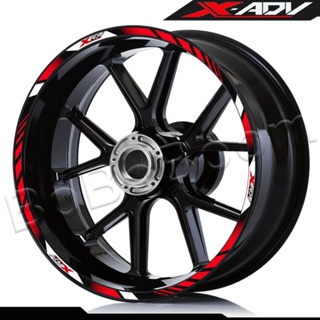 สติกเกอร์สะท้อนแสง กันน้ํา สําหรับติดตกแต่งล้อรถจักรยานยนต์ Honda Xadv750 xadv350 X-ADV