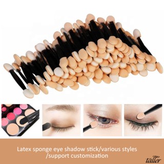 ✧ Ready Stcok 10Pcs Double Head Eye Shadow Stick Latex Sponge แปรงอายแชโดว์แบบใช้แล้วทิ้งแบบพกพา Halo Dye Eye แปรงแต่งหน้าเครื่องมือความงาม