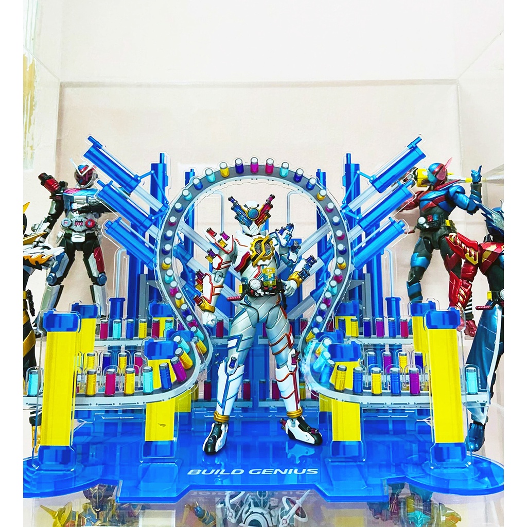 Base Stage Kamen Rider Build Genius, Shf Kamen Rider Build Genius Display พื้นหลัง