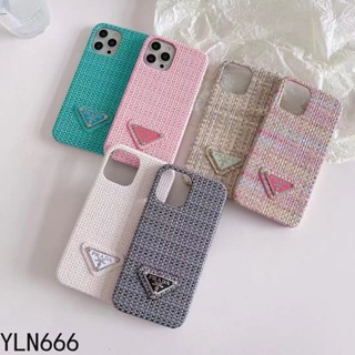 เคสมือถือ แบบผ้าถัก แฟชั่น สําหรับ iPhone 15 Pro Max 14 Pro Max 15PLUS 14PLUS