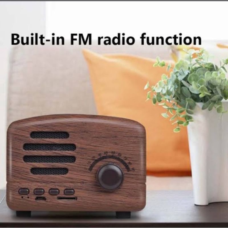 Creative Retro Bluetooth Speakers Portable Mini Small Plug การ์ด USB ลำโพง Source Source Fartory Audio