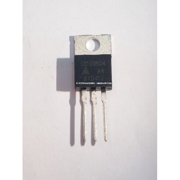 CS150N04 A8 ตัวถัง TO-220 CS150N04A8 อุปกรณ์ อะไหล่ อิเล็กทรอนิกส์ มี สต็อก STOCK ใน ไทย สั่งปุ๊บ ส่