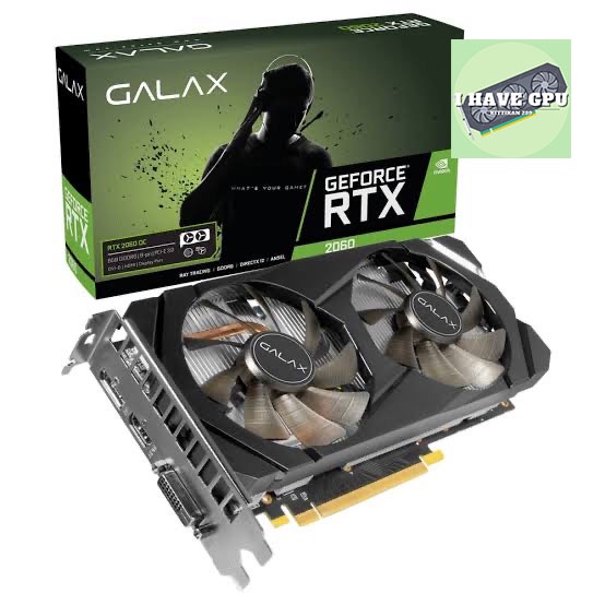 GALAX GEFORCE RTX 2060 (1-CLICK OC) - 6GB GDDR6