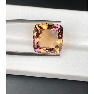 พลอยแท้100% อเมทริน (Natural Ametrine) 10.90กะรัตสีม่วงปนเหลืองเหมาะทำเครื่องประดับ แหวน สร้อยคอ