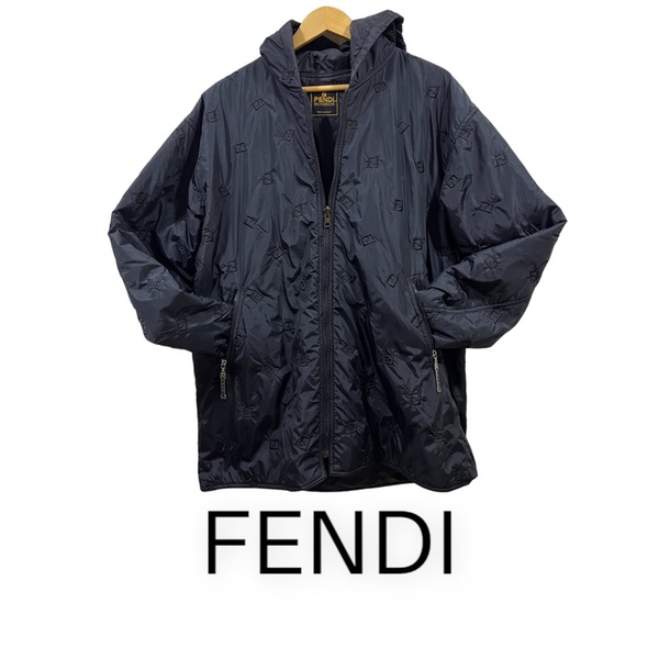 FENDI 💯แท้มือสองเสื้อวินเทจ Fendi Pellice Moda Pronta ปักโลโก้