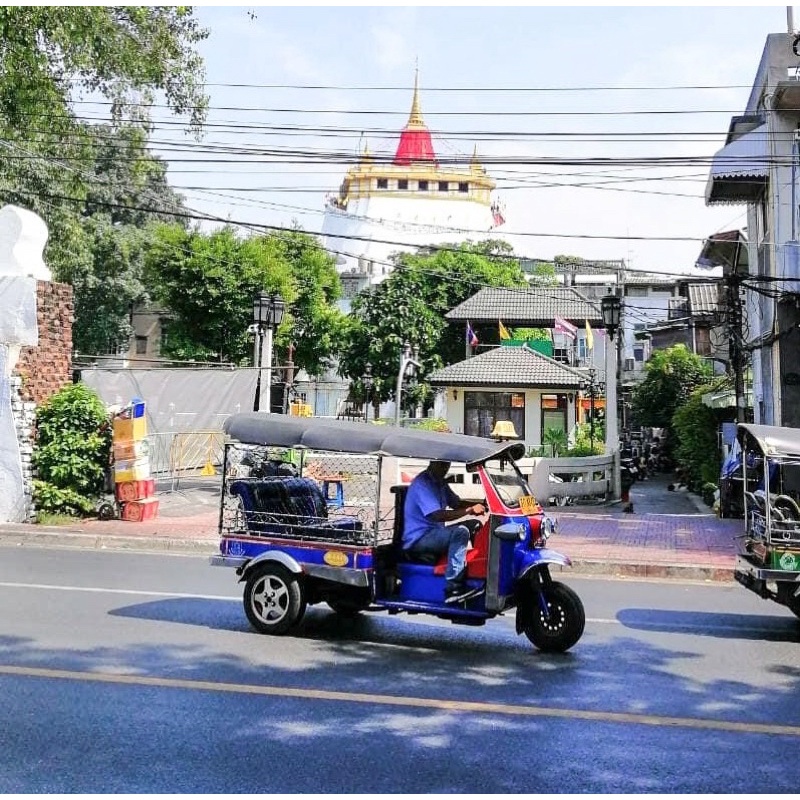 รถตุ๊กตุ๊ก Model tuk-tuk Taxi thailand มีถอยลานวิ่งได้  รถตุ๊กตุ๊กเหล็ก ของที่ระลึกไทย tuk tuk toy - รูปที่ 5