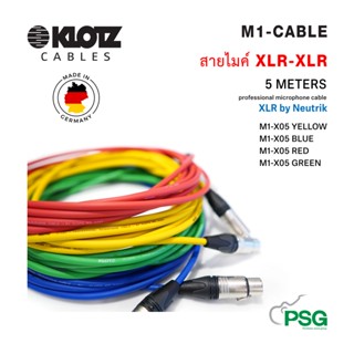 KLOTZ : M1-MICROPHONE CABLES COLOR 5 MATER Made in Germany