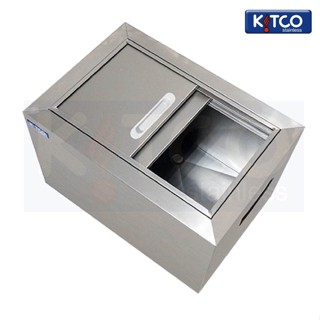 ถังน้ำแข็งสเตนเลสฝาสไลด์ 40 ลิตร - Kitco Stainless