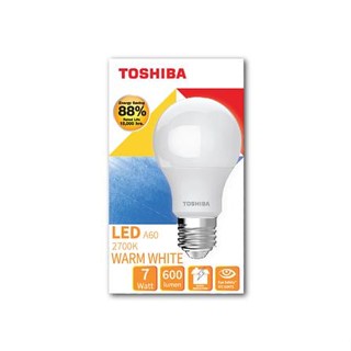 หลอด LED TOSHIBA A60 G7 7 วัตต์ WARMWHITE E27