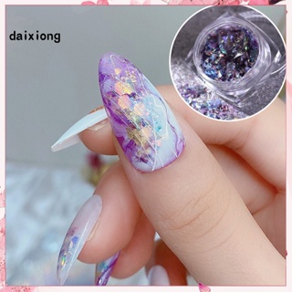 &lt;daixiong&gt; 1 Box Manicure Sequin Nail Art Glitters Shining DIY Nail Sequins Designs Mixed Size