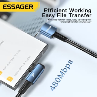 Essager อุปกรณ์ชาร์จเร็ว 7A 100W USB เป็น Type c 7A กระแสไฟสูง สําหรับ Realme VIVOtype c