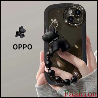 เคสOPPOA5 2020 black Bulldog Bracelet case for OPPO A54 4G soft casesOPPO A31 2002 RENO4 4G A17 A16 A15 A15S F17 PRO F9 F11 PRO Realme5 5i cases OPPO A94 FIND X5 PRO X3PRO A17 Realme C33 Realme9i Realme6 6i Realme C31 C35 A77 CASES