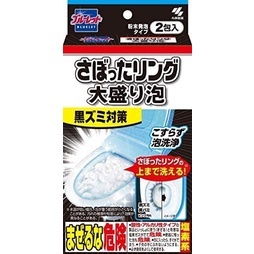 Kobayashi Bluelet Scraped Ring Large Foam  Toilet Washing, ผงฟูทำความสะอาดโถชักโครก ขนาด 110 กรัม [นำเข้าจากญี่ปุ่น]