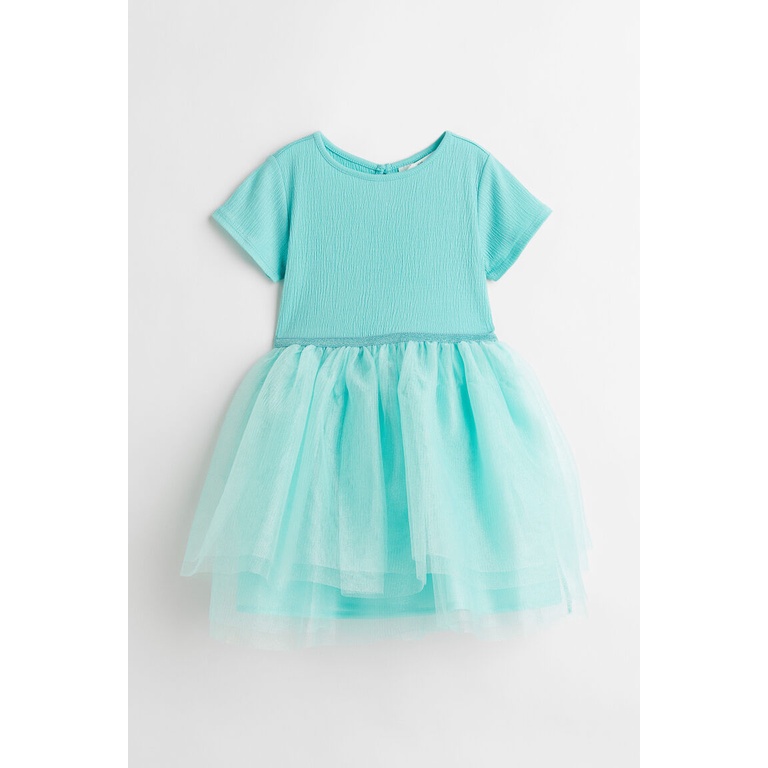 h&m green tulle dress Christmas Tree Dress | Green Glitter Pom-Pom Balls Straps Mesh Mini Dress | Retro Stage main image 0