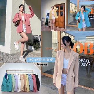 ✨Blazer ❄️รุ่นใหม่ ดีเทล กระดุมปั้ม2เม็ด โคเรียสุดๆ ซับในทั้งตัว