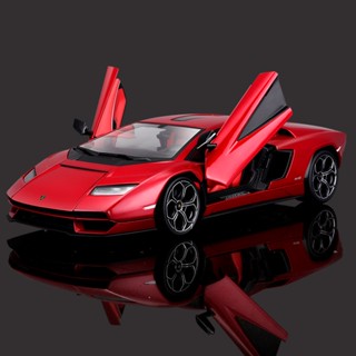 Maisto โมเดลรถแข่ง Lamborghini Countach LPI 800-4 สีแดง ขนาด 1:18 ของเล่นสําหรับเด็ก