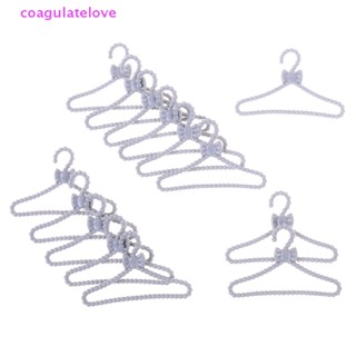 Coagulatelove ไม้แขวนเสื้อ ขนาดเล็ก สีเทา สําหรับตกแต่งบ้านตุ๊กตา 20 ชิ้น [ขายดี]